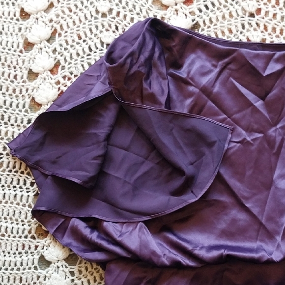 Jessica Simpson Purple Asymmetrical Ruched Cocktail Dress - Picture 3 of 7